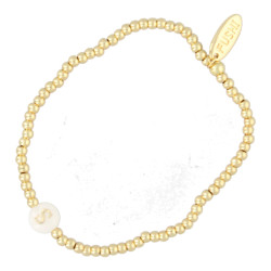 Armband 3mm 14krt en schelp...