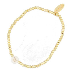 Armband 3mm 14krt en schelp...