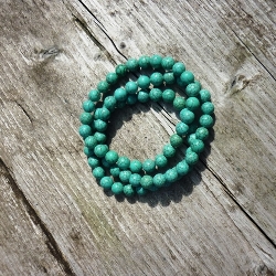 Armband facet 6mm (champagne)