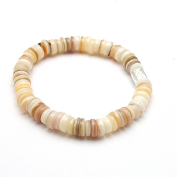 Armband facet 6mm (champagne)