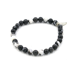 Armband facet 6mm (champagne)