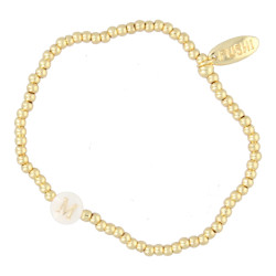 Armband 3mm 14krt en schelp...
