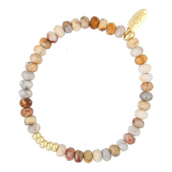 Armband halfedelsteen donut...