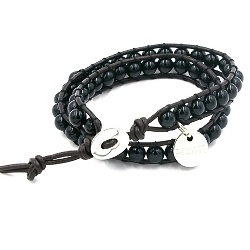 Armband facet 6mm (champagne)