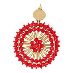 Oorbellen rond met...