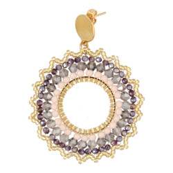 Oorbellen rond met...