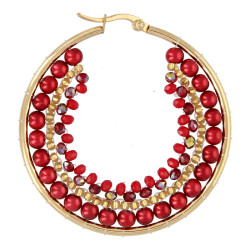 Oorbellen creolen xxl met...