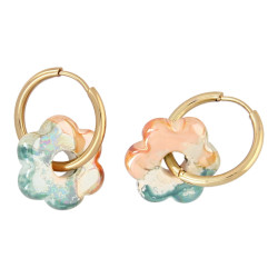 Oorbellen creolen 20mm met...