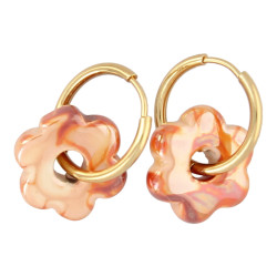 Oorbellen creolen 20mm met...