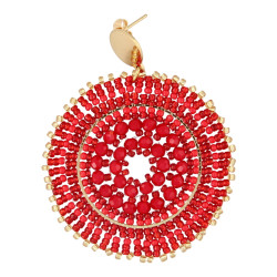 Oorbellen rond met...