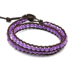 Armband facet 6mm (champagne)