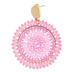 Oorbellen rond met...