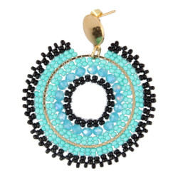 Oorbellen rond met...