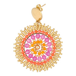 Oorbellen rond met...