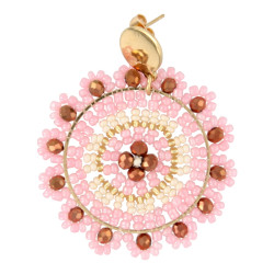 Oorbellen rond met...