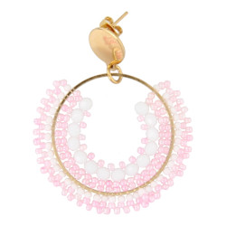 Oorbellen rond met...