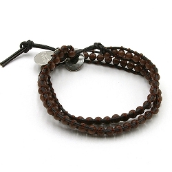 Armband facet 6mm (champagne)