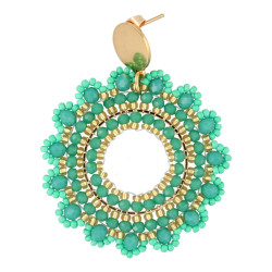 Oorbellen rond met...