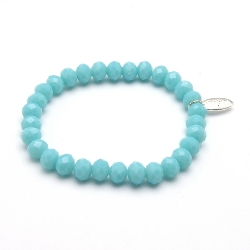 Armband facet 6mm (champagne)