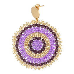 Oorbellen rond met...