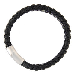 Armband heren zwart leer...