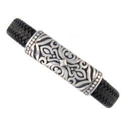 Armband heren zwart leer...