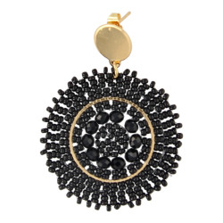 Oorbellen rond met...