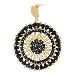 Oorbellen rond met...