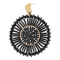 Oorbellen rond met...