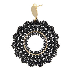 Oorbellen rond met...