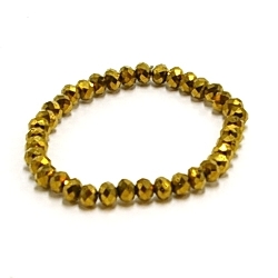 Armband facet 6mm (champagne)