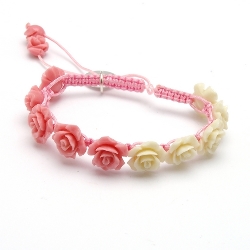 Armband facet 6mm (champagne)