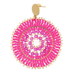 Oorbellen rond met...