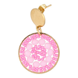 Oorbellen rond met...