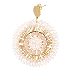 Oorbellen rond met...