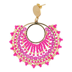 Oorbellen rond met...