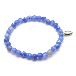 Armband facet 6mm (champagne)