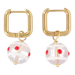 Oorbellen creool vierkant...