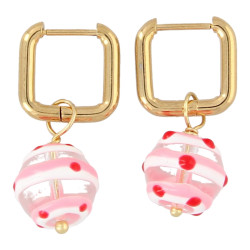 Oorbellen creool vierkant...