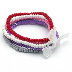 Armband facet 6mm (champagne)