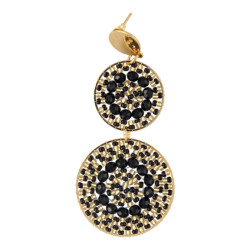 Oorbellen rond dubbel met...