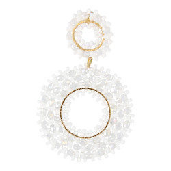 Oorbellen rond dubbel met...