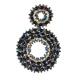 Oorbellen rond dubbel met...