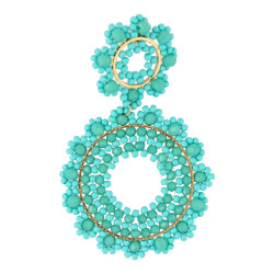 Oorbellen rond dubbel met...