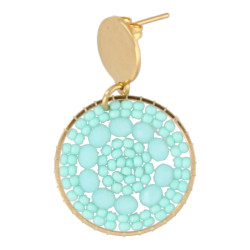 Oorbellen rond met...