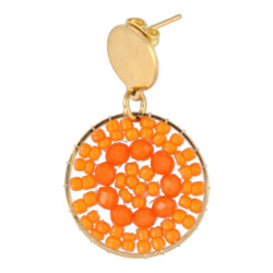 Oorbellen rond met...