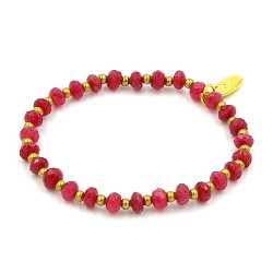 Armband facet 6mm (champagne)