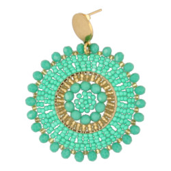 Oorbellen rond met...