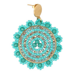 Oorbellen rond met...