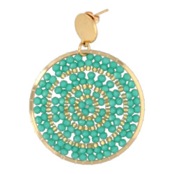 Oorbellen rond met...